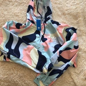 ADIDAS CAMO TRACK JACKET W/HOOD